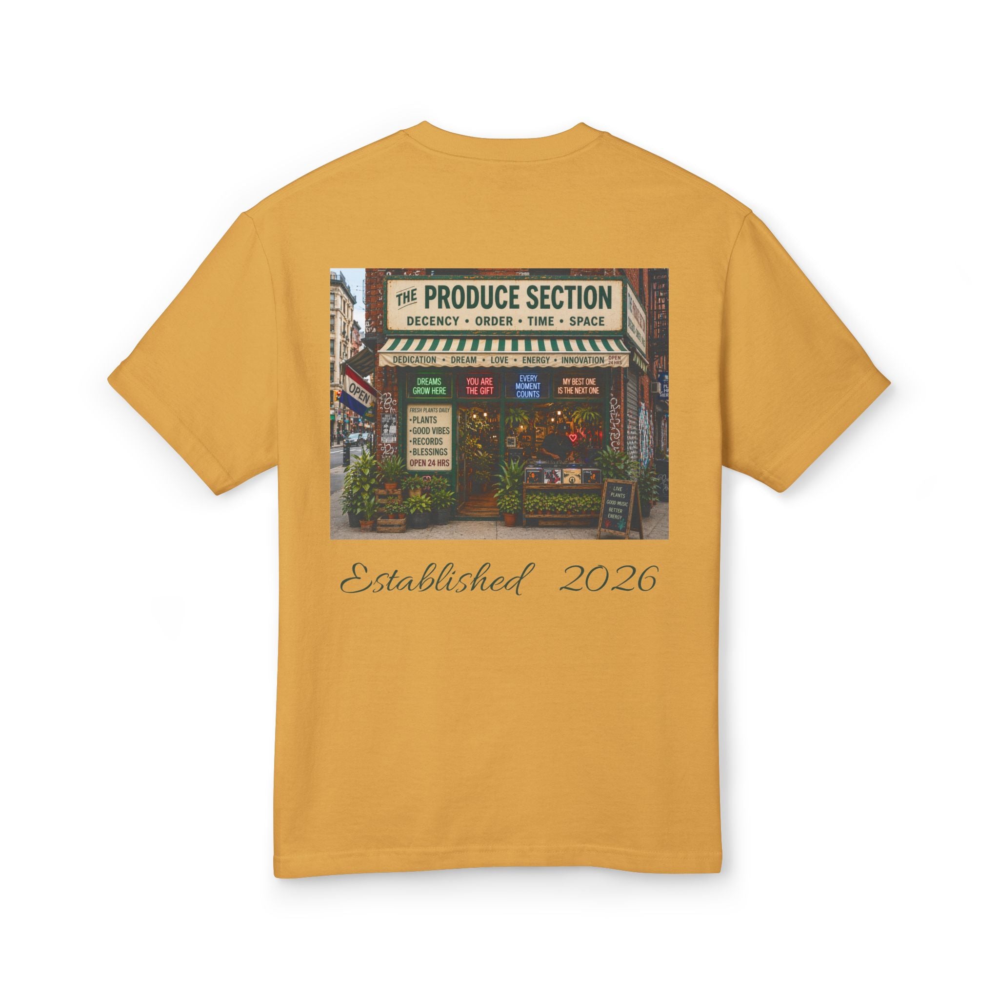 Vintage Corner Produce Shop Tee — "Produce Section" Graphic Cotton T‑Shirt