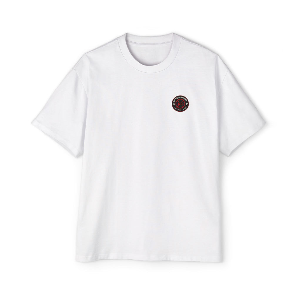 Oversized Tee — 'No Gimmicks' Time & Space Graphic Shirt